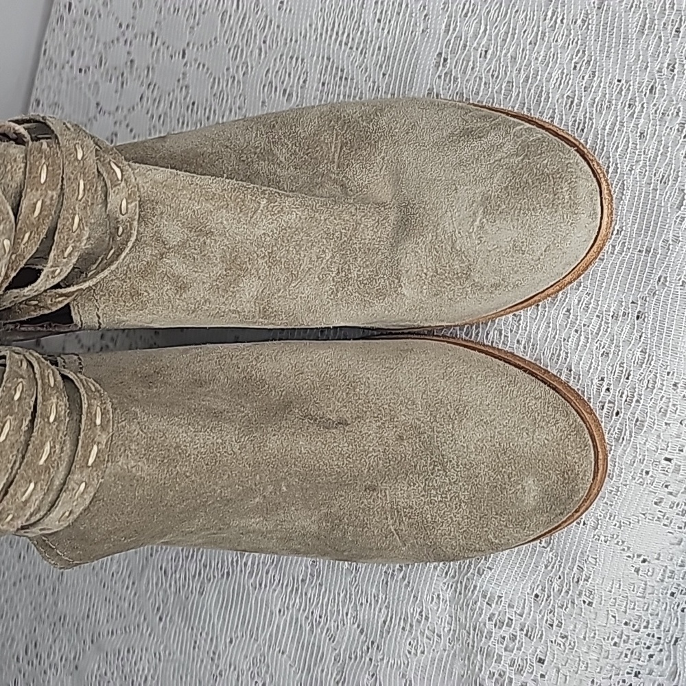 Frye Naomi picks Tisch shootie soft oiled suede block heel ankle boots bootie 11 - Picture 3 of 9